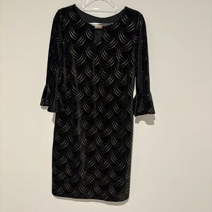 Studio One New York Vintage Velvet Glam Party Dress black gold size‎ 12